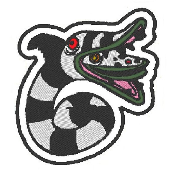 Sandworm Embroidered Iron-On Patch - Picture 1 of 1